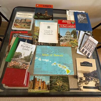 KKT108 Vintage Books, Tourism Pamphlets and Postcards 