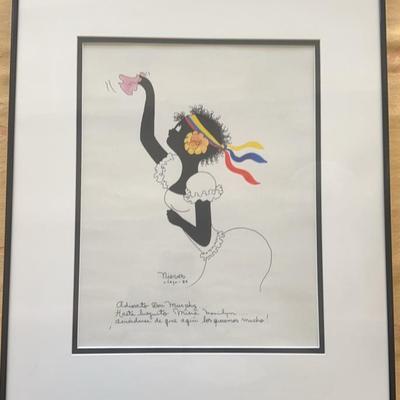 KKT020 - Nieves 1989 Original Inked Artwork of Colombian Woman