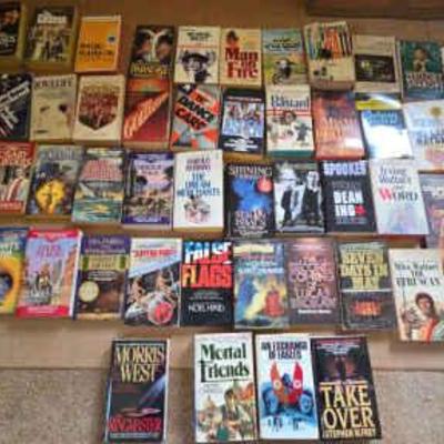 KKT151 Fifty Softcover Fiction Books by Various Authors - All Genres