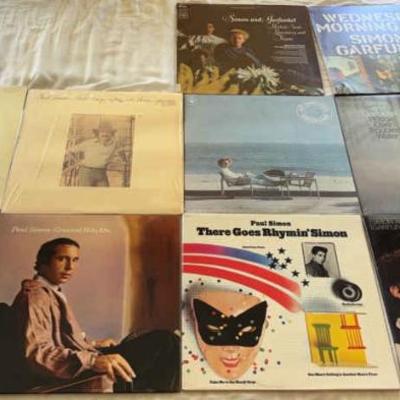KKT325 - Vintage Paul Simon and Garfunkel Vinyl Record Albums Including Rare Issues