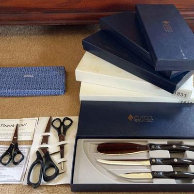 KKT160 - Cutco Club Mates Snack Pack Sets & Vintage Singer Scissors