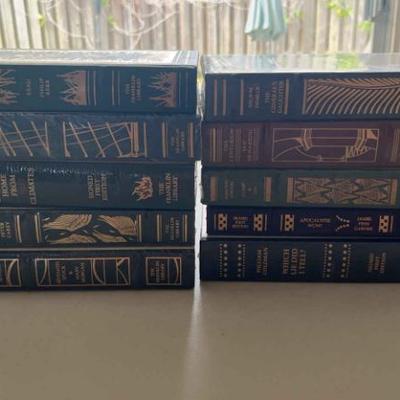 KKT433 - Assortment of Ten “First Signed Edition” books from the Franklin Library