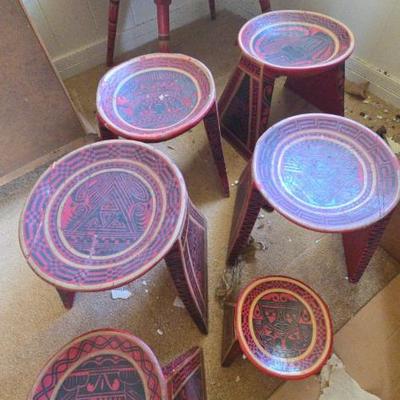 KKT166 Decorative Antique Wood Furniture & Serving Ware