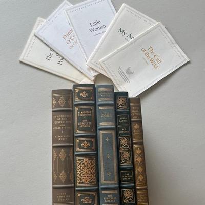KKT457 Assortment Of 5 Books W/ Editor's Notes From The Franklin Library