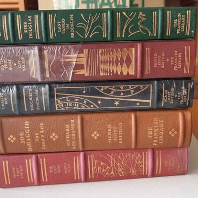 KKT433 - Assortment of Ten “First Signed Edition” books from the Franklin Library