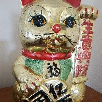 KKT207 - Gold Lucky Meneki Neko Piggy Bank