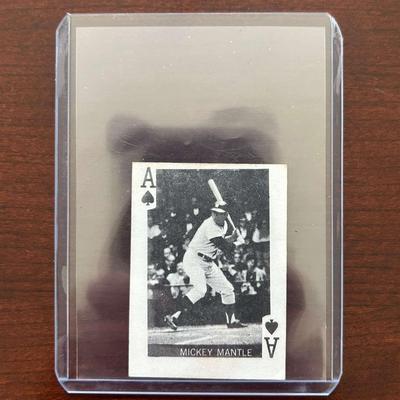 Mickey Mantle Ace of Spades - 1969 Globe Imports Playing Card