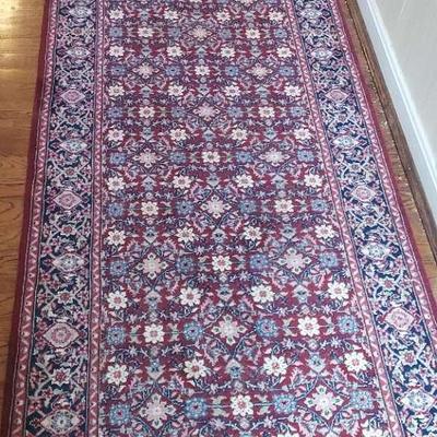 Hand-Knotted Persian Herati Style Runner