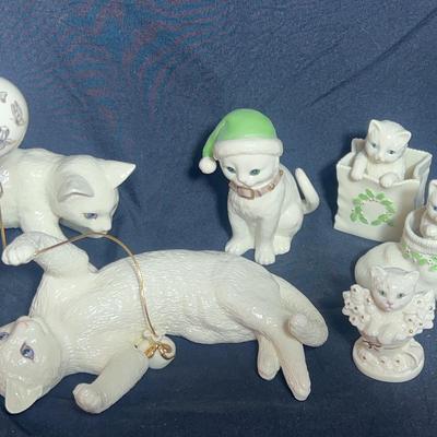 Lenox Porcelain Cats Plus Extras