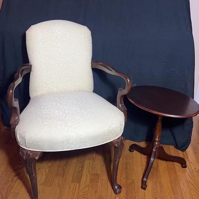 Arm Chair and Tilt Side Table