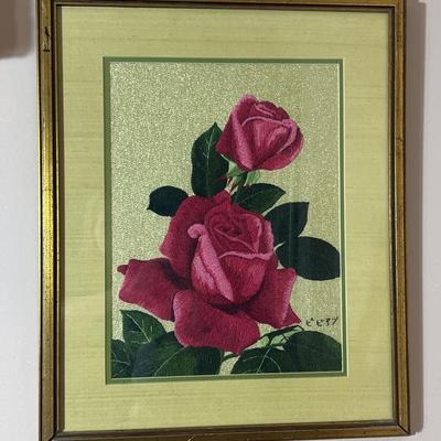 Japanese Bunka Embroidery - Roses