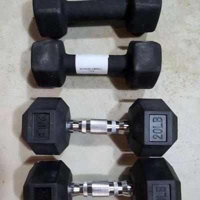 Dumbbells - 20 lb and 15 lb 