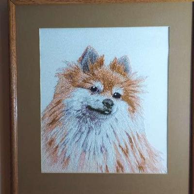 Handcrafted Bunka Emboidery Framed Art