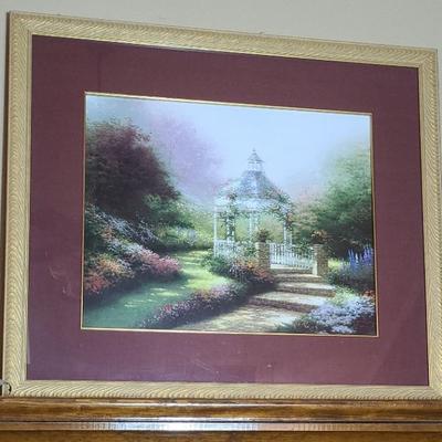 Thomas Kinkade Hidden Gazebo with Frame