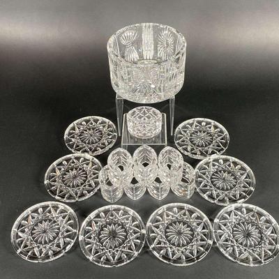 Waterford Crystal Coasters and Napkin Rings