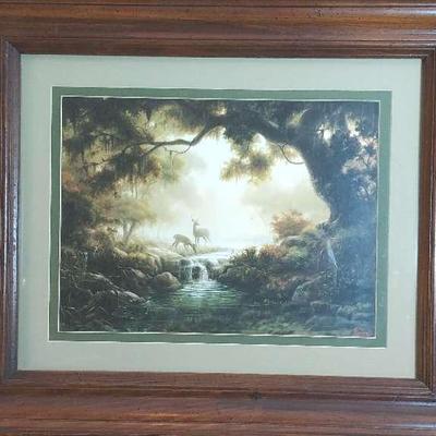 Dalhart Windberg "Woodland Reflections" Framed Print