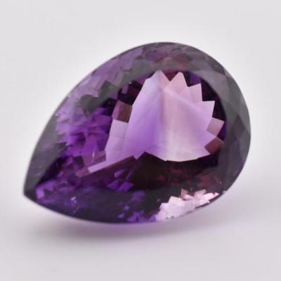 42.2 Carat Natural Unheated Pear Amethyst