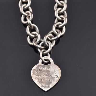 Tiffany & Co Sterling Silver “Please Return To” Necklace