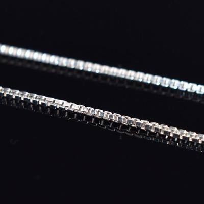 Sterling Silver Box Chain Necklace