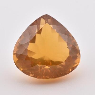 37.3 Carat Naturla Unheated Pear Orange Citrine