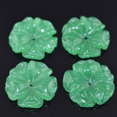 33.2 TCW Green Jadeite Flower Parcel
