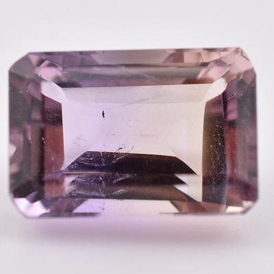 11.73 Natural Unheated Emerald-Cut Ametrine