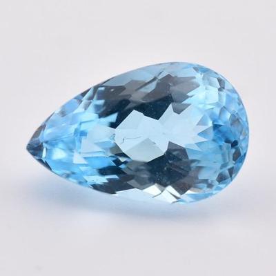 10 Carat Natural Pear Blue Topaz 