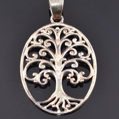 Sterling Silver Tree Pendant