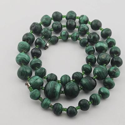 Malachite Bead Necklace 
