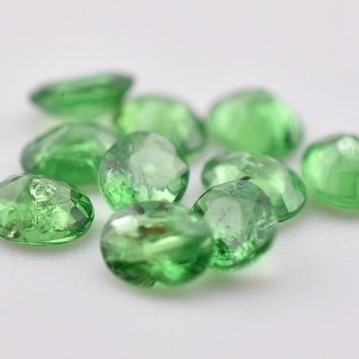2.5 TCW Natural Unheated Green Tsavorite Garnet Parcel 