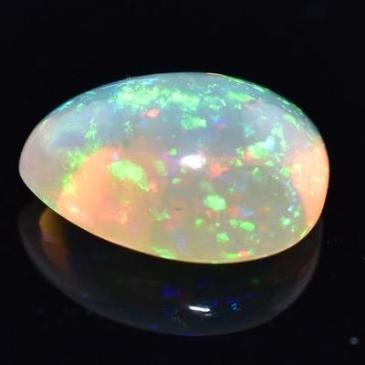 2.9 Carat Pear Fire Opal Cabochon