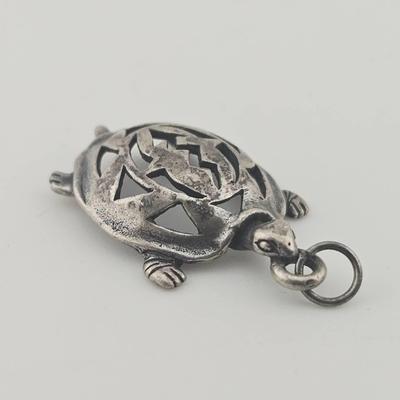 Sterling Silver Turtle Pendant