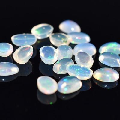 5.4 TCW Natural Unheated Fire Opal Cabochon Parcel