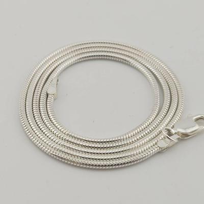 Sterling Silver 1.5mm Rope Chain Necklace 