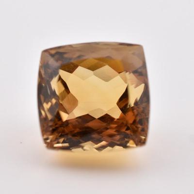 20.3 Carat Natural Unheated Square Citrine
