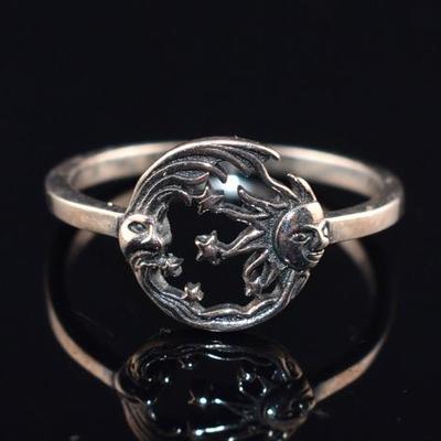 Sterling Silver Celestial Ring