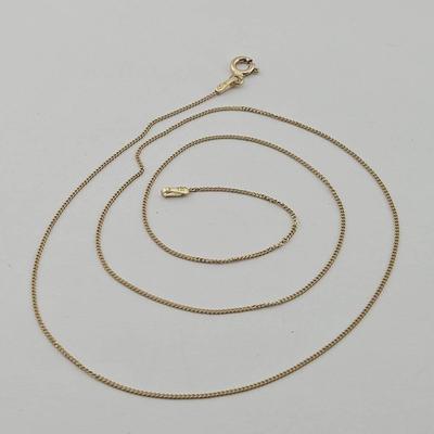 10k Gold Fine Chain Necklace 