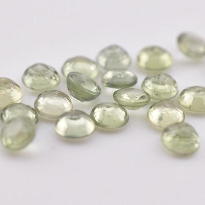 4.8 TCW Natural Unheated Round Green Sapphire Parcel