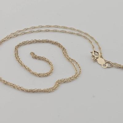 14k Gold Fine Chain Necklace 