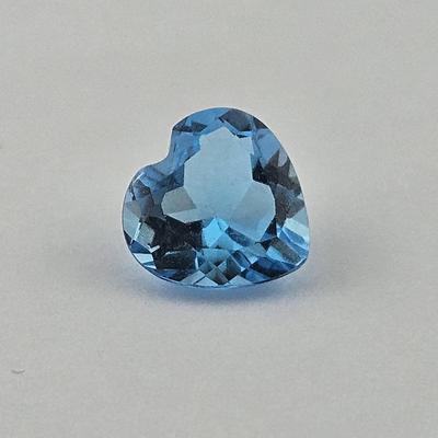 2.7 Carat Heart Cut Blue Topaz