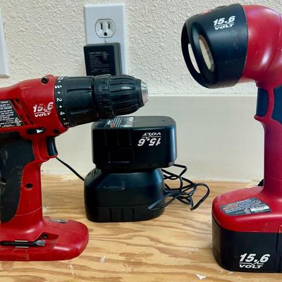 Craftsman Drill, Shop Vac, & Electric Flashlight 