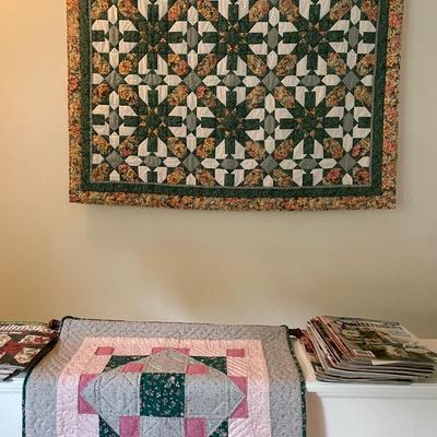 Eight Pointed Star Pattern Hanging Quilt & More!