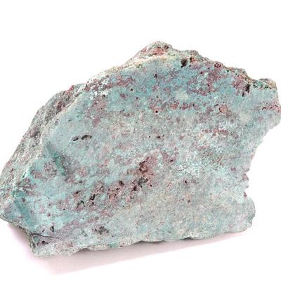 Sale Photo Thumbnail #254: Lot 254 large raw chrysocolla mineral specimen