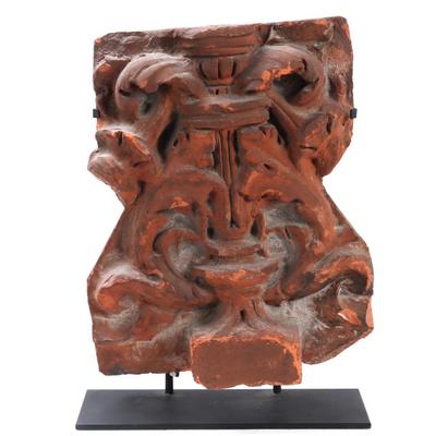 Sale Photo Thumbnail #244: Lot 244 gorgeous baroque style terracotta wall fragment