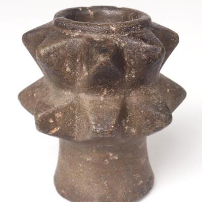 Sale Photo Thumbnail #176: Lot 176 large pre columbian stone mace head chavin 1000 500 bce