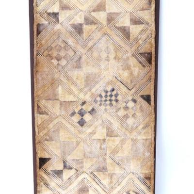 Lot 383 classic old raffia cut pile textile kuba