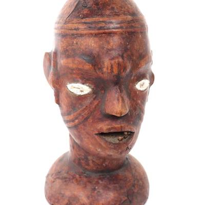Lot 379 bembe ritual vellum wrapped ancestor head