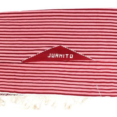 Sale Photo Thumbnail #335: Lot 335 mexican jurnito ranch saltillo serape circa 1940's
