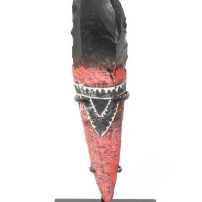 Sale Photo Thumbnail #37: Lot 37 admiralty island obsidian dagger 20th c.