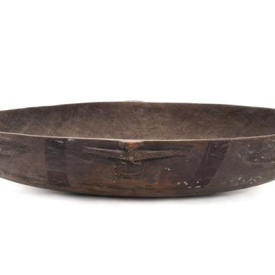Lot 357 hand carved png feast bowl